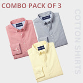 Premium Imported 100% High Quality Cotton Formal Men’s Plain/Solid Shirts| Full/Half Sleeve | With Pocket |  (FS-143)